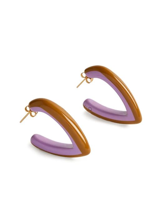 LaDoubleJ Purple Mini Dew Earrings