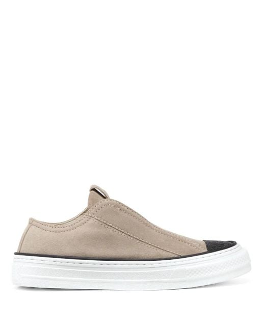 Brunello Cucinelli スエードスニーカー 20mm White