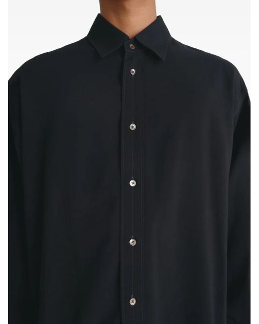 Lemaire Black Button-Down Shirt for men