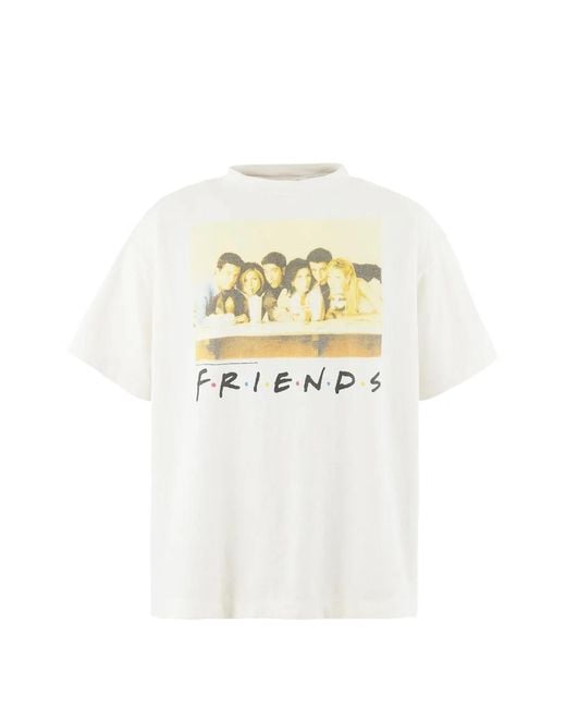 SAINT Mxxxxxx White Friends Graphic-Print T-Shirt for men