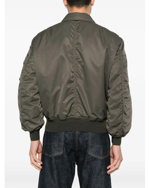 Tom Ford Brown Zip-Up Collared Bomber Jacket for men