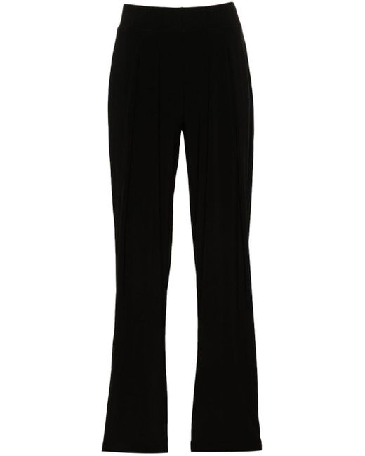 Norma Kamali Black Low-waist Tapered Trousers