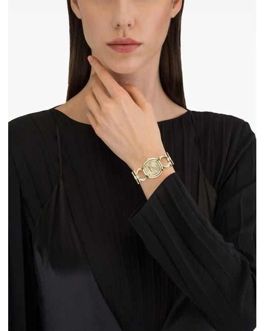 Ferragamo Metallic Double Gancini 25Mm Watch