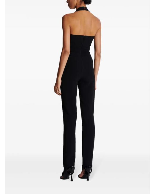 Balmain Black Buttoned Long Jumpsuit