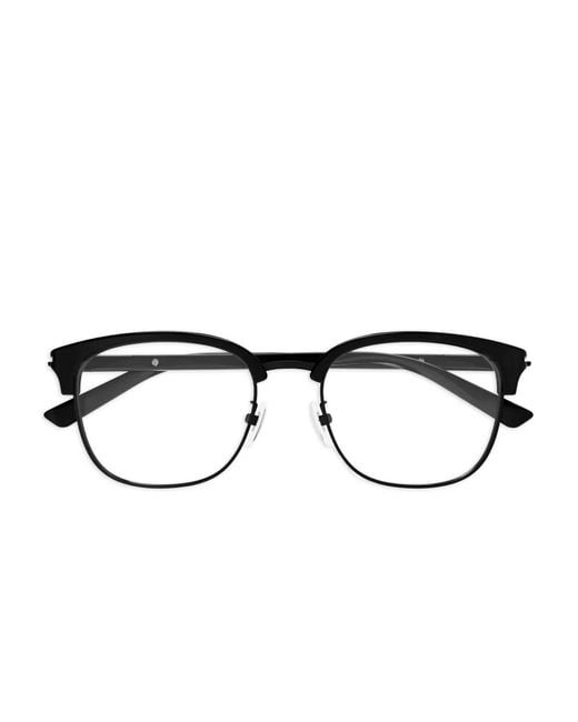 Gucci Black Rectangle-Frame Glasses for men