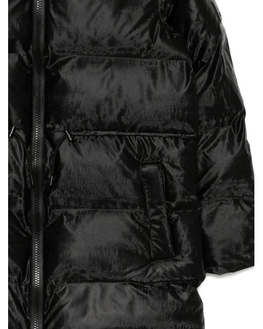 Rains Black Alta Puffer Jacket