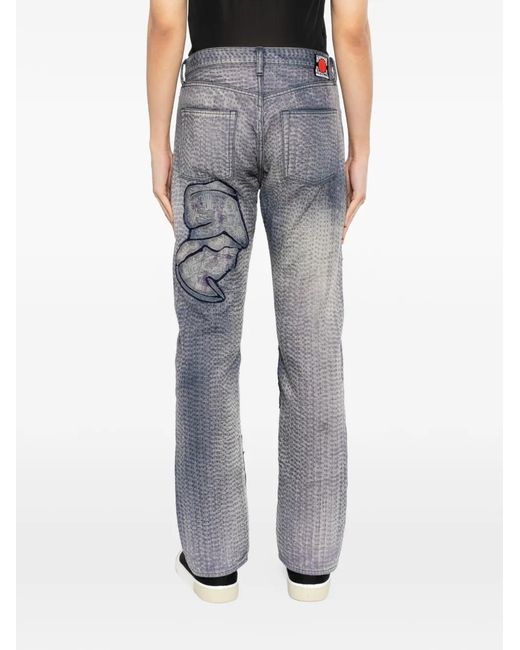 Kafeneo by TBF Broek Met Patchwork in het Gray voor heren