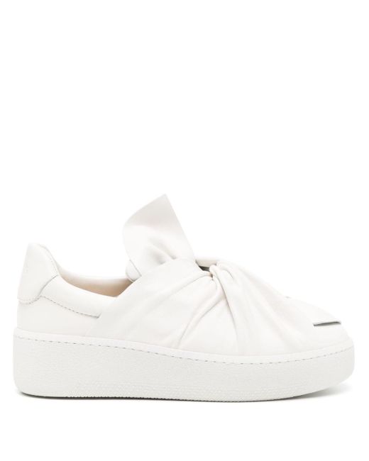 Ports 1961 Bee Leather Sneakers in het White
