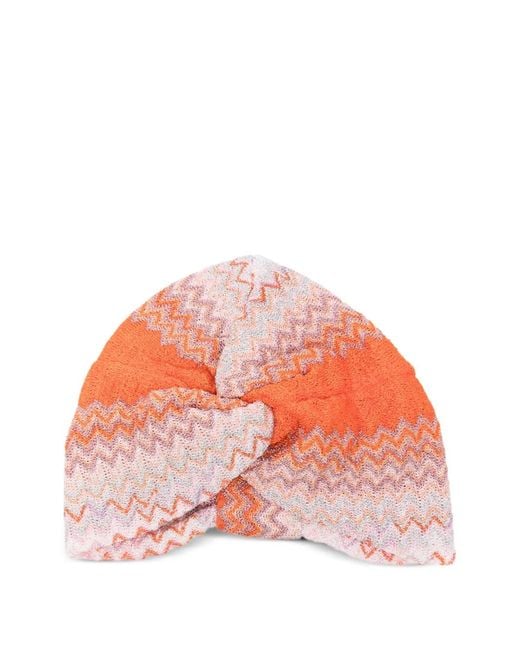 Missoni Red Zig Zag Twist Beanie