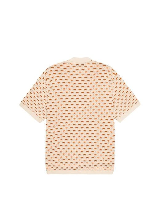 Les Deux Natural Esmay Openwork Polo Shirt for men
