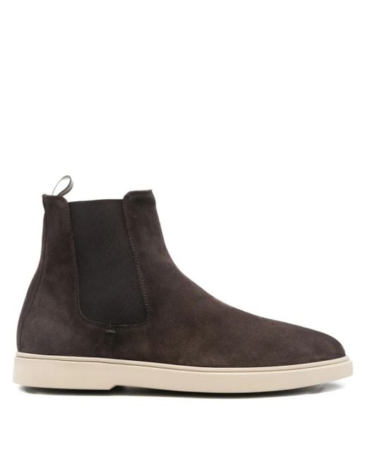 Officine Creative Men's Brown Muskrat Suede Chelsea Boots - Main Image