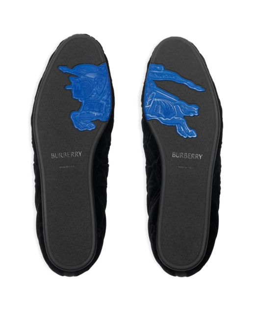 Burberry Gesteppte Estate Loafer mit Wappen in Black für Herren