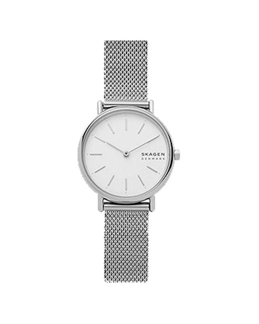 Skagen White Lille Mesh-Strap 30Mm Watch
