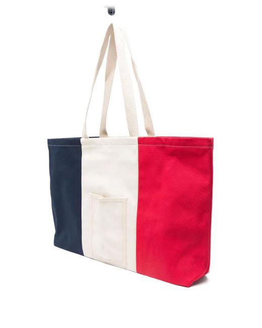 Bode Red Recreation Tote Bag for men