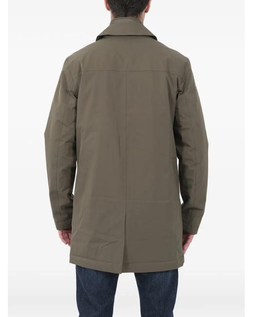 NN07 Gray Buttoned Trench Coat for men