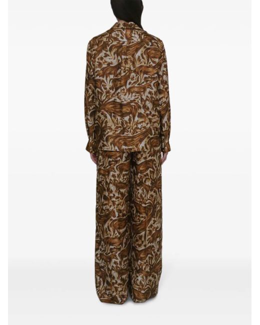 Rosetta Getty Ruimvallende Blouse in het Brown