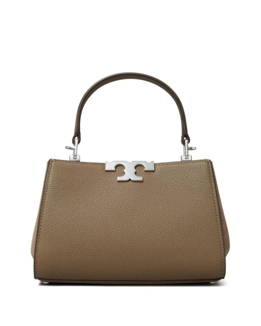 Tory Burch Metallic Mini Eleanor Pebbled Satchel