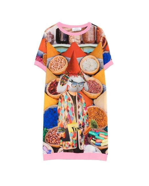 The Artistylist White Graphic-Print Mini Dress