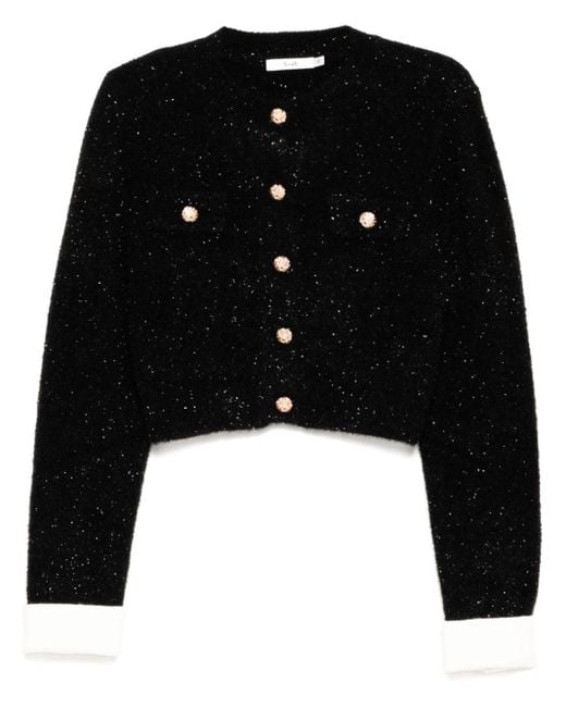 B+ AB Black Brushed Effect Cardigan