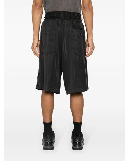 Y-3 Black 3s Drawstring-waist Track Shorts for men