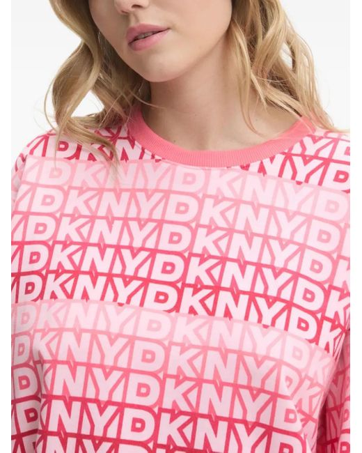 DKNY Pink Logo-Print Pyjamas