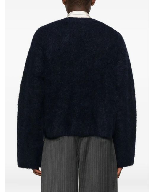 Séfr Blue Button-Up Cardigan for men