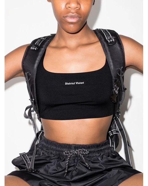 District Vision Black Citta Training Sports Bra