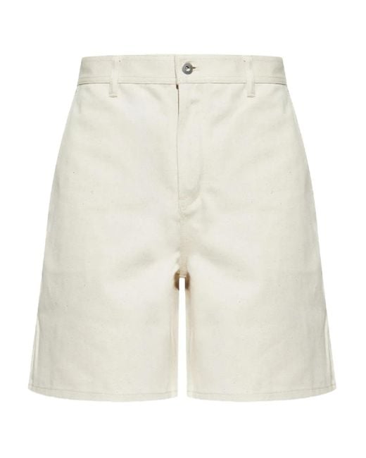 メンズ Jil Sander ジップアップ ショートパンツ White