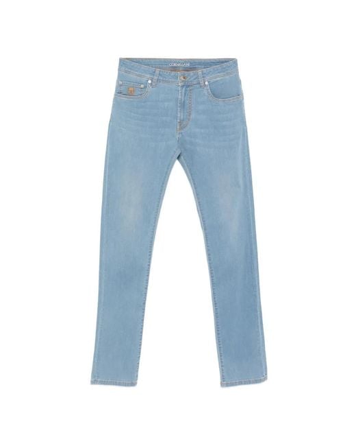 Corneliani Blue Jeans Cotone Elastan for men