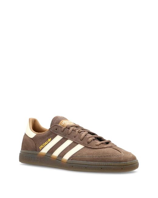 Adidas Brown Stripes Leather Trainers