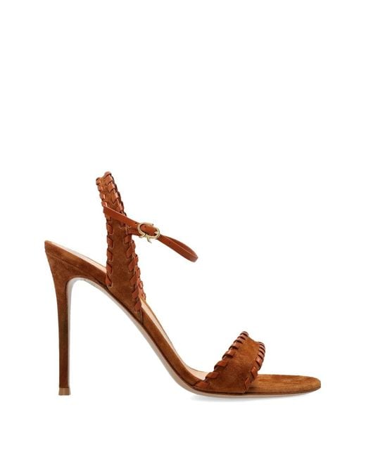 Gianvito Rossi Brown Shoes Lamb+Suede