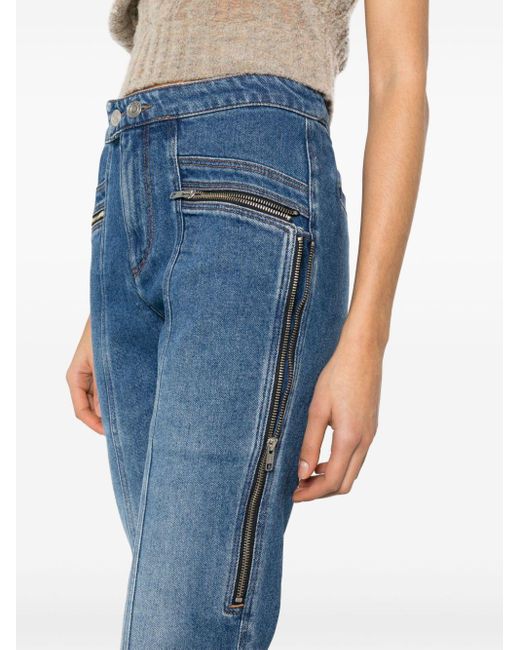 Isabel Marant Blue Schmale Jeans