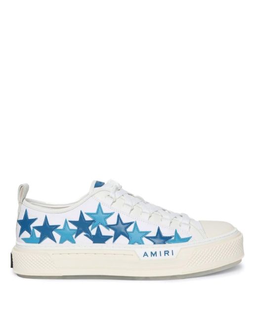 Amiri Blue Stars Court Appliqué Sneakers for men