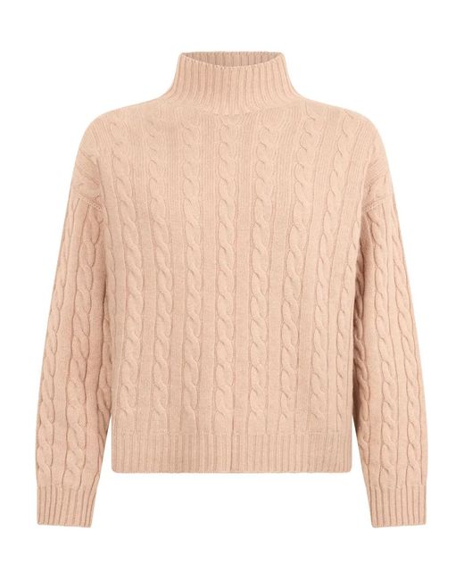 Peserico Pink Cable-Knit Sweater
