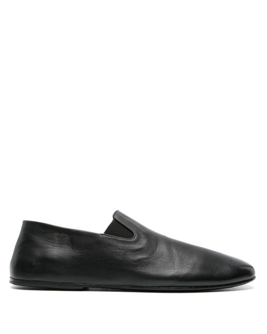 Marsèll Black Square-toe Leather Loafers for men