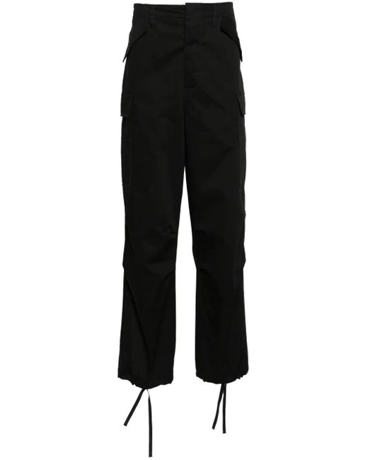 MSGM Black Cargo Pants for men