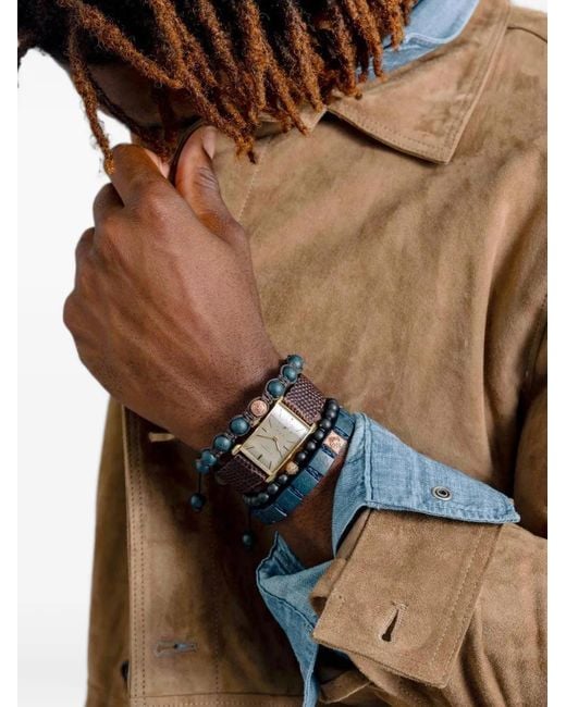 Shamballa Jewels Brown Braided Diamond Bracelet
