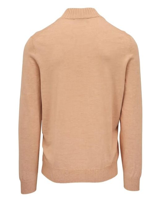 Gran Sasso Natural Zip Sweater for men