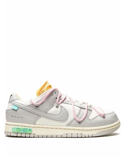 NIKE X OFF-WHITE White Dunk Low "Lot 09" Sneakers