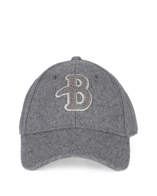 Ballantyne Gray Logo-Patch Baseball Cap for men