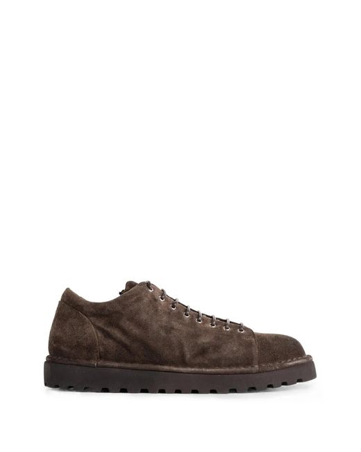 Marsèll Brown Pallottola Suede Derby Shoes