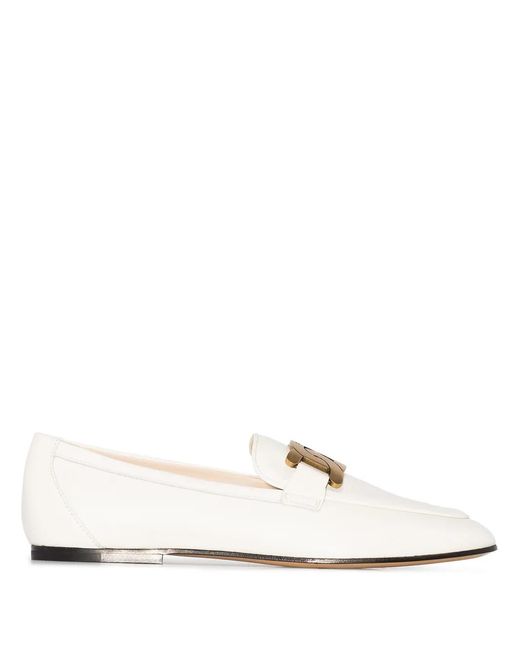 Tod's Flat Shoes White