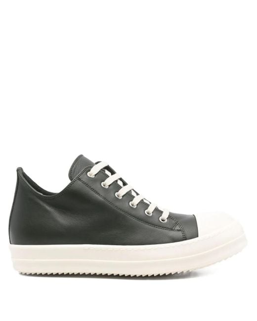 メンズ Rick Owens レザースニーカー Black