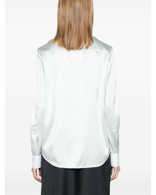 Loewe White Satin Shirt