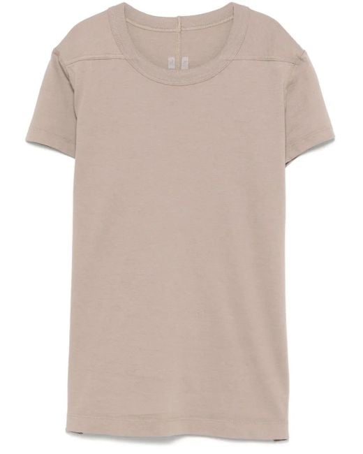 Rick Owens Natural Level Cropped T-Shirt