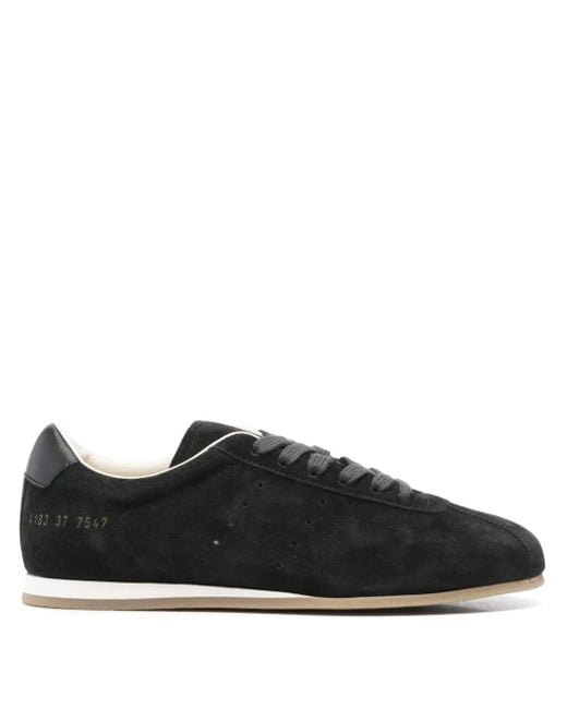 Common Projects Black Suede Lace-Up Sneakers