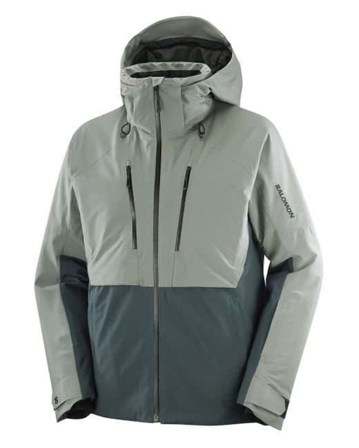 Salomon Gray Brilliant Zip-Up Jacket for men