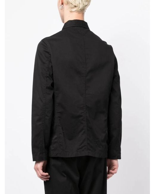 Universal Works Black Long-Sleeve Cotton Shirt for men