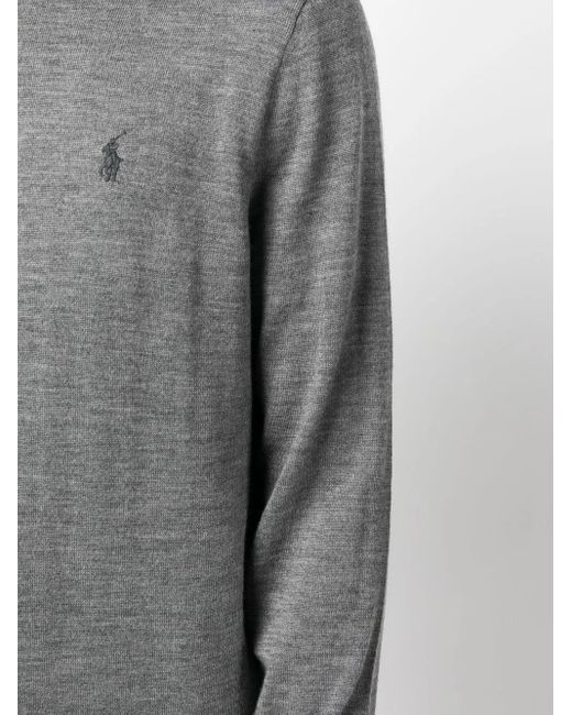 Polo Ralph Lauren Gray Wool Sweater for men