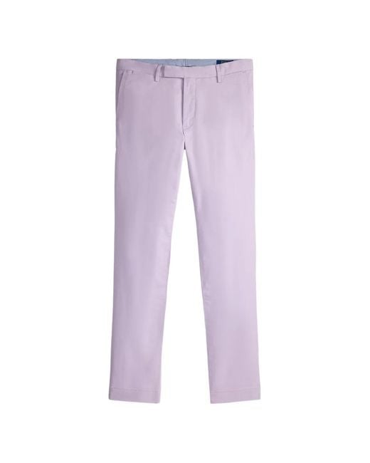 Polo Ralph Lauren Purple Belt-Loop Pocket Trousers for men